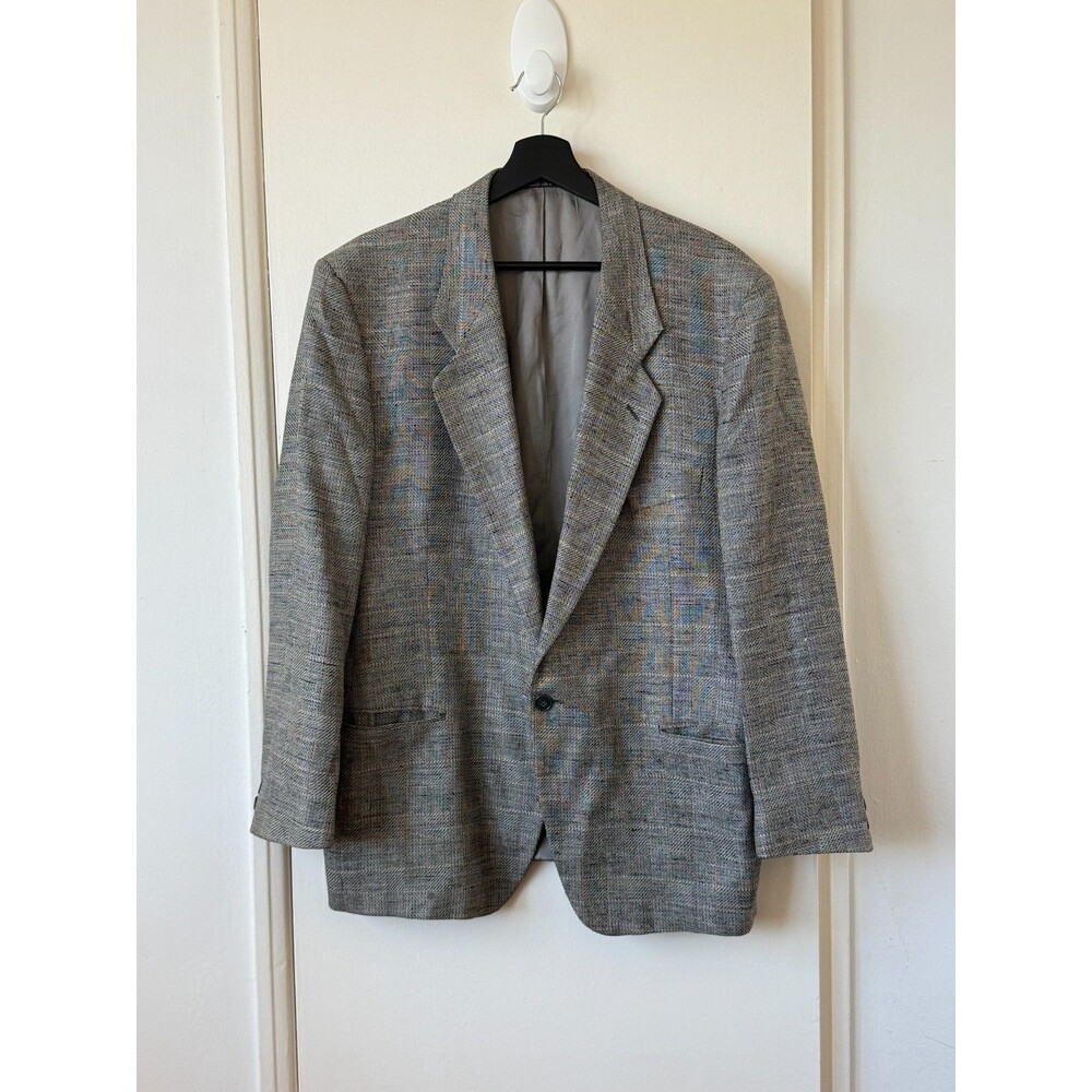 Vintage MANI by GIORGIO ARMANI Silk Wool Blend Sport Coat Blazer Italy 42R